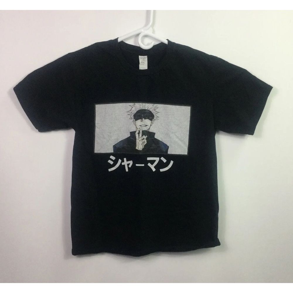 Jujutsu Kaisen Anime T Shirt‎ Size M Unisex Harajuku Comics Black Short Sleeves